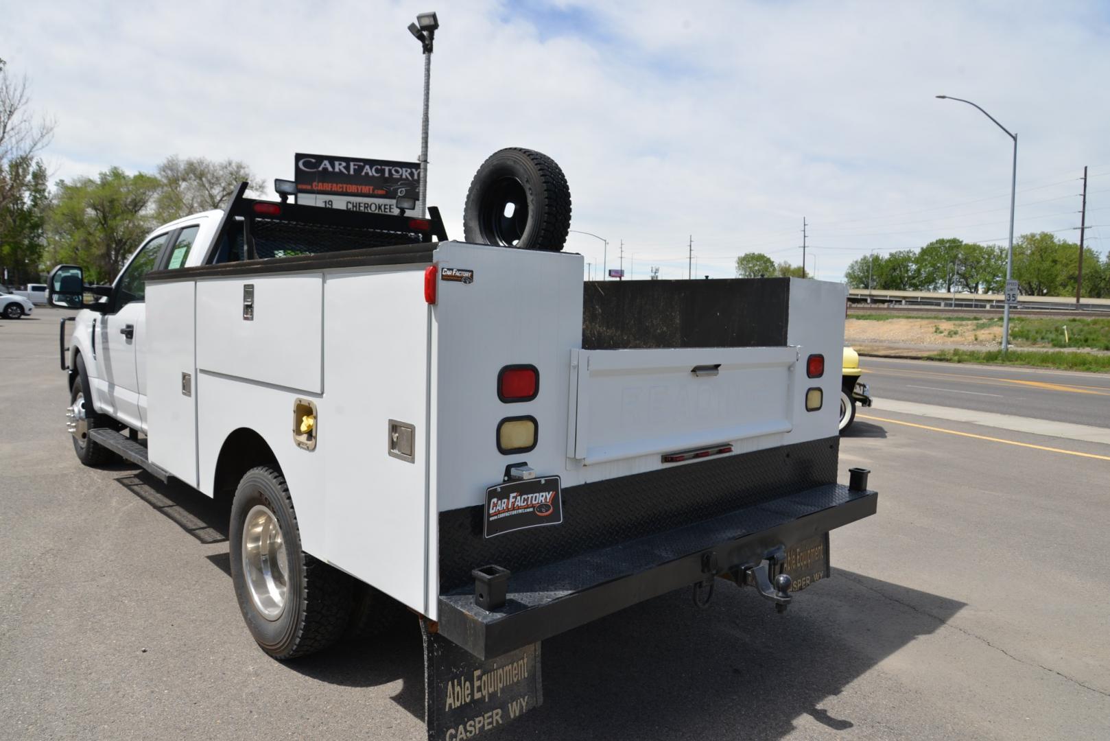 2017 White /Gray Ford F-350 SD XL Supercab Dually (1FD8X3H69HE) with an 6.2 Gasoline V8 engine, 6 speed automatic transmission, located at 4562 State Avenue, Billings, MT, 59101, (406) 896-9833, 45.769516, -108.526772 - 2017 Ford F-350 SuperCab Dually 4WD - Service Body! 6.2L V8 OHV 16V Engine - 6-Speed Automatic Transmission - 4WD - Service/Utility Body - 133,429 miles - Inspected and serviced - copy of inspection and work performed as well as a full vehicle history report provided - Ready to go to the jobsite - Photo#8